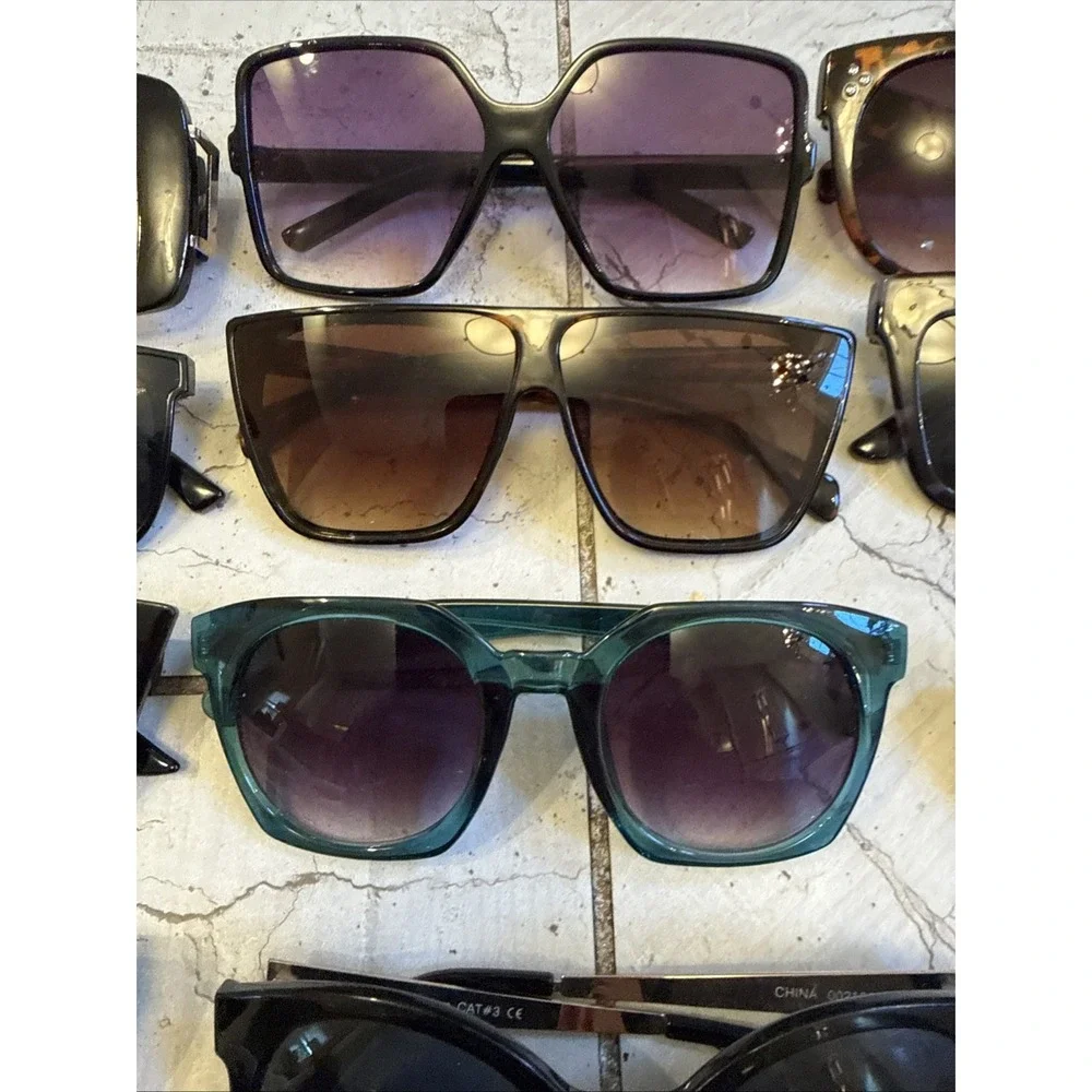 Lot Of 18 Limited Supply-Trend CAT EYE & OVERSIZED Sunglasses Wholesale Bundle